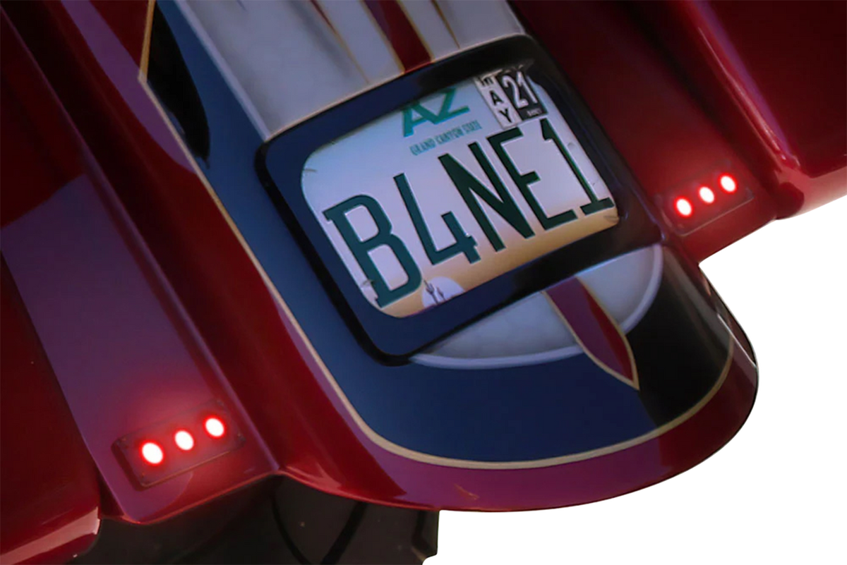 Tri-Pod Taillight With Lightning Bolts