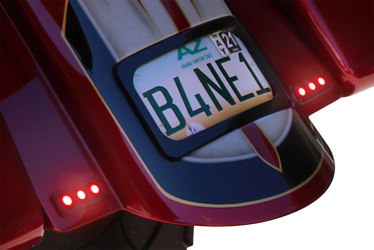 Tri-Pod Taillight With Lightning Bolts