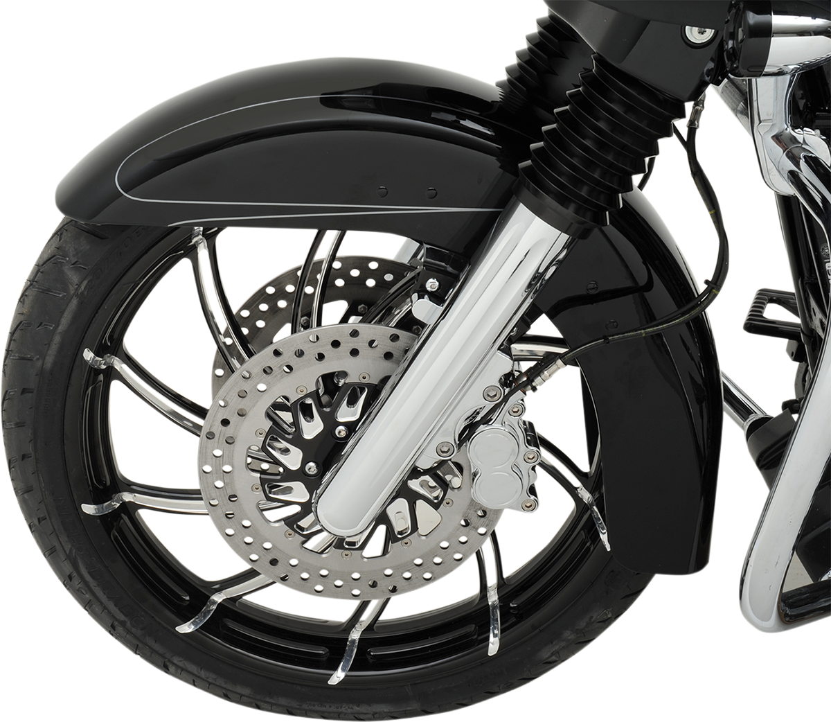 Wheel - Supra - Front - Dual Disc/With ABS - Platinum Cut™ - 21x3.5 - '08+ FL