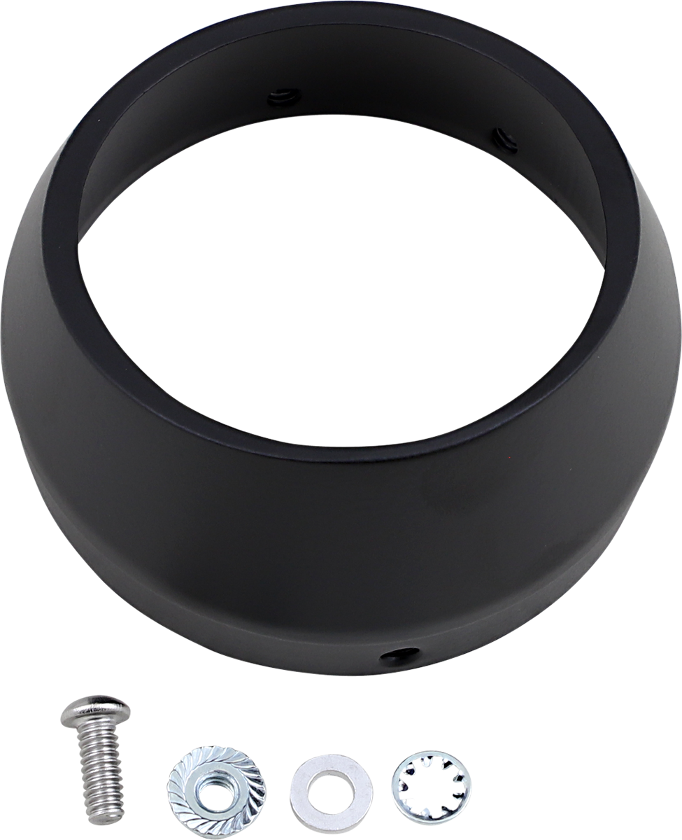 Optional Slash-Cut End Cap - Black