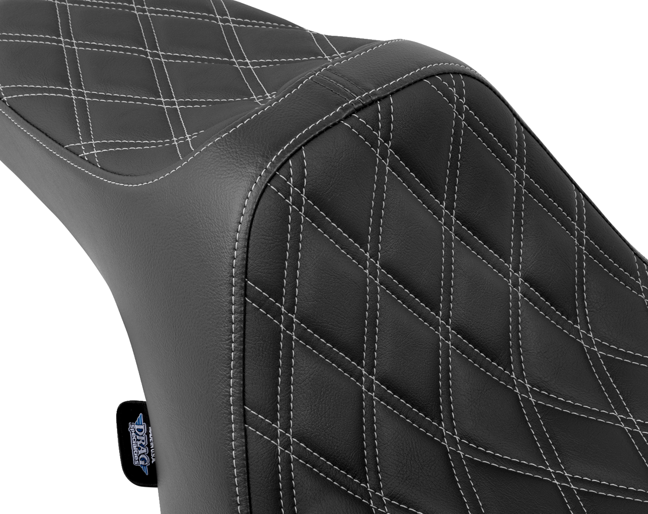Predator III Seat - Double Diamond - Silver Stitched - FLT/FLH '23-'24