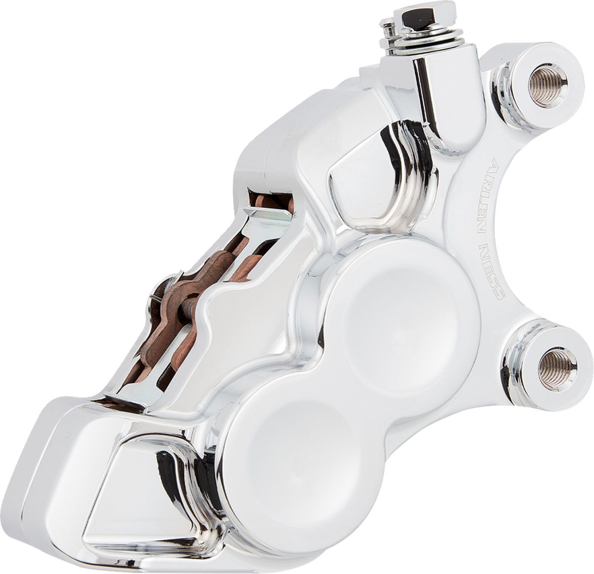 4-Piston Caliper - Front Right - 11.8" - Chrome