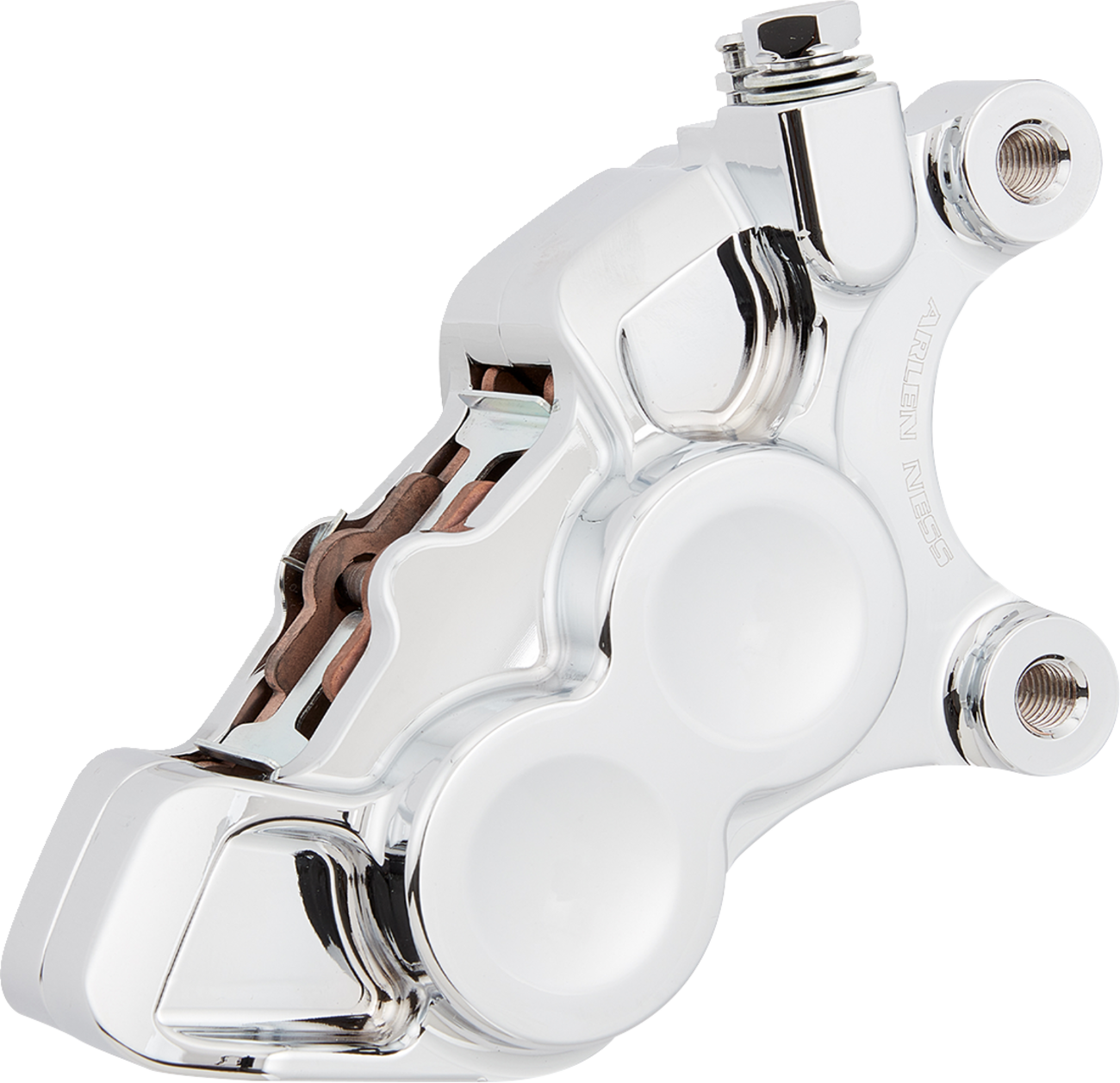 4-Piston Caliper - Front Right - 11.8" - Chrome