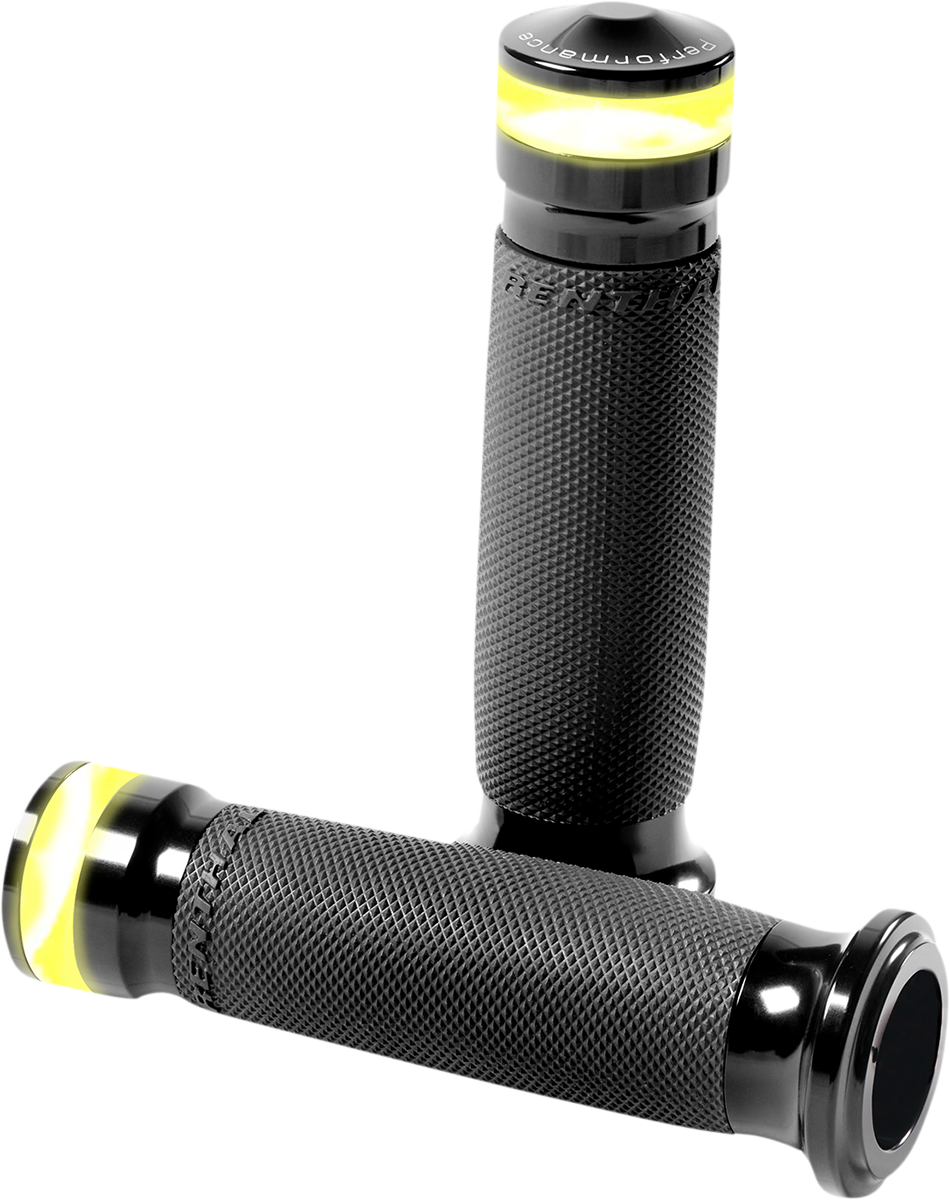 Vision Series Contour LED Turn Signal Grips - TBW - Black
