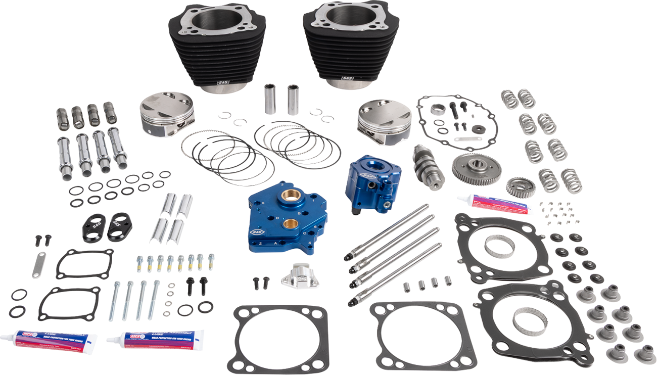132" Power Package - HPT496 - Gear Drive - Oil Cooled - Black W/O Highlights - 114"/117" M8