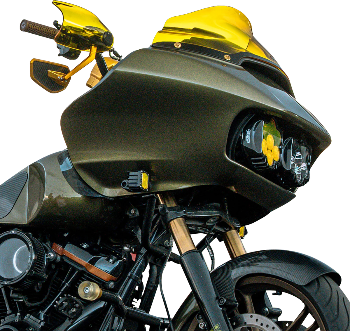 Flare® Handguards - Harley-Davidson Cable Clutch - Yellow