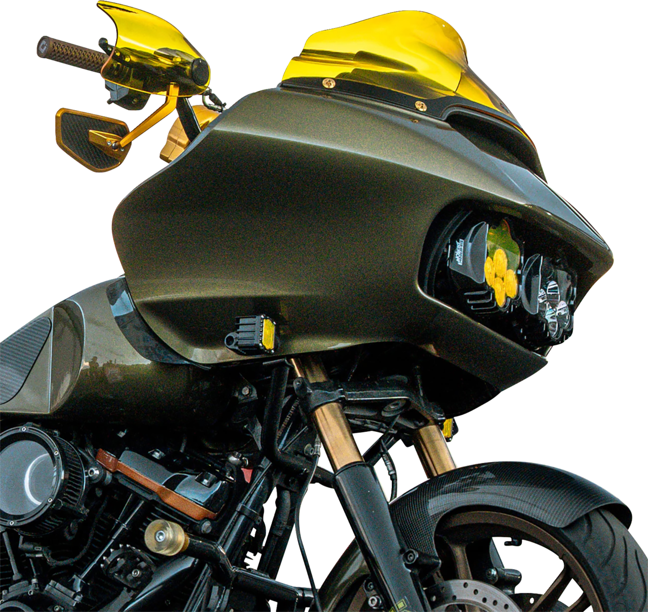 Flare® Handguards - Harley-Davidson Cable Clutch - Yellow