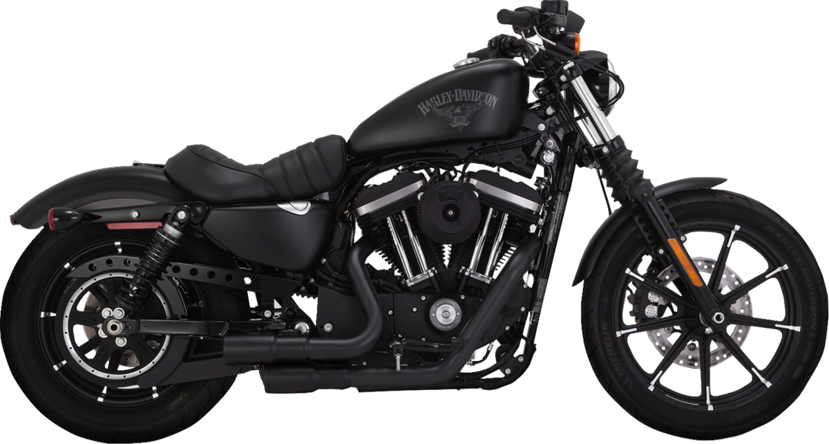 2-Into-2 Mini Grenades Exhaust System - Black