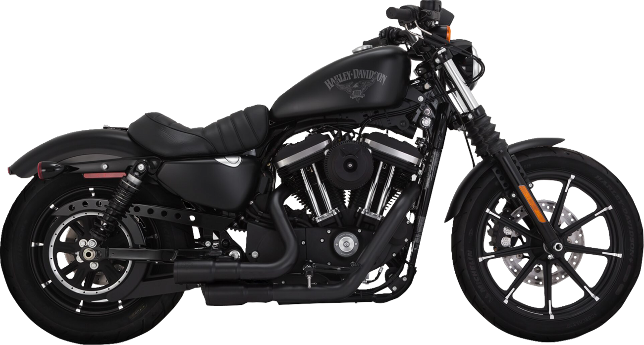 2-Into-2 Mini Grenades Exhaust System - Black