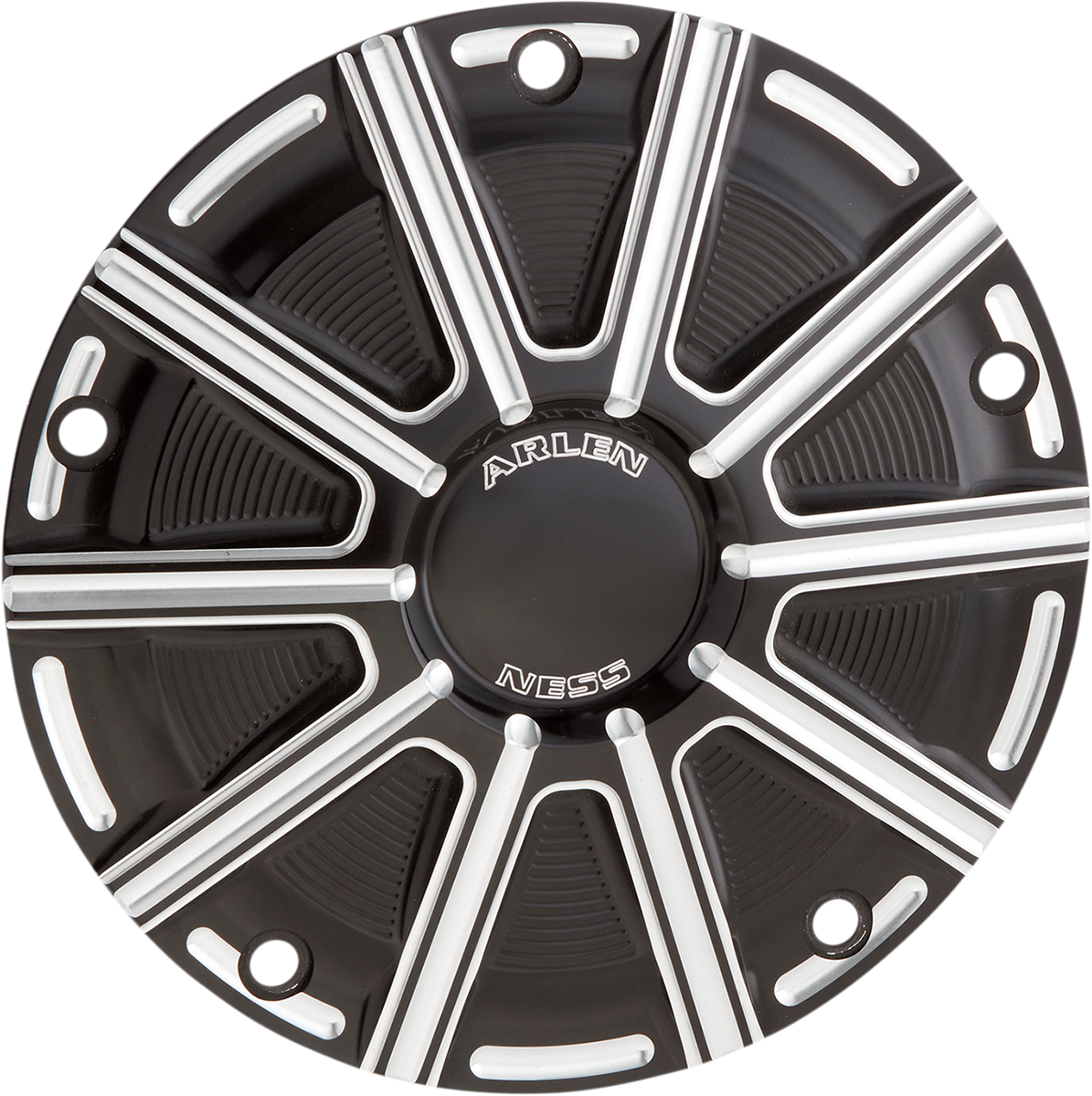 10-Gauge Derby Cover - Black/Machined - Big Twin