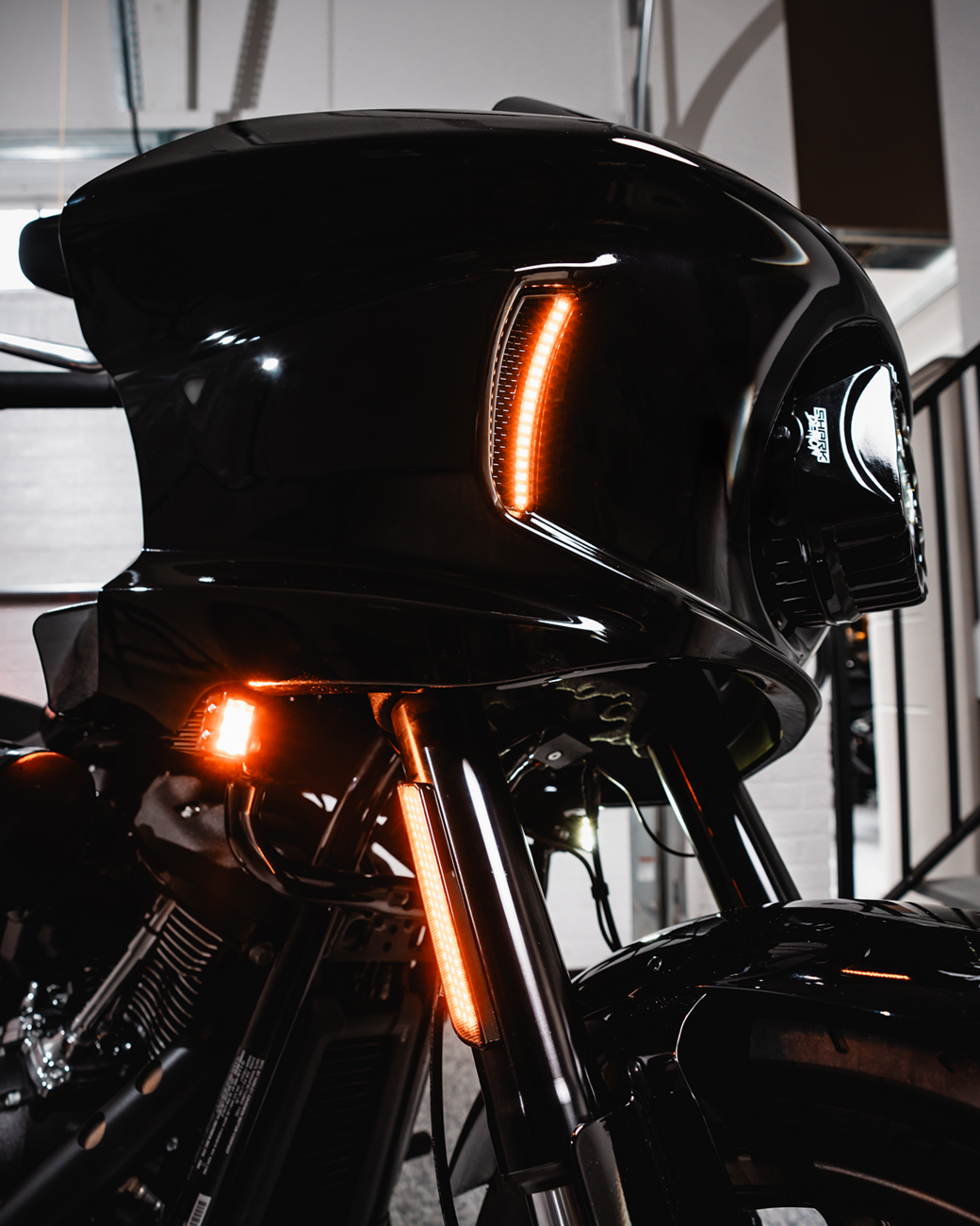 LED Turn Signals - Front - Gloss Black