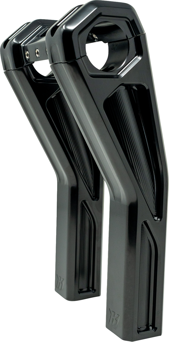 Ascent Pro Risers - Pullback - 8" - Gloss Black