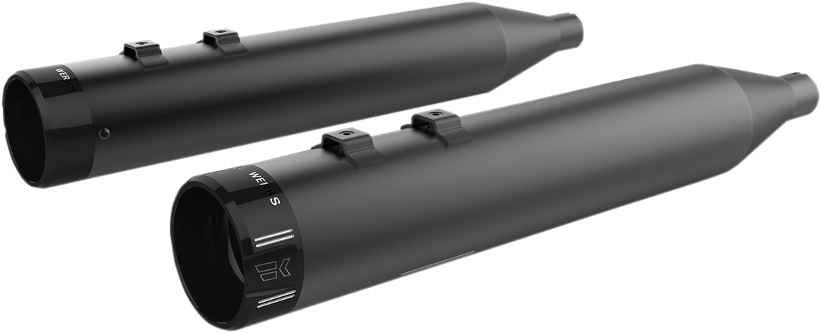 4-1/2" HP-Plus® Slip-On Mufflers - Black With Klassic Tip