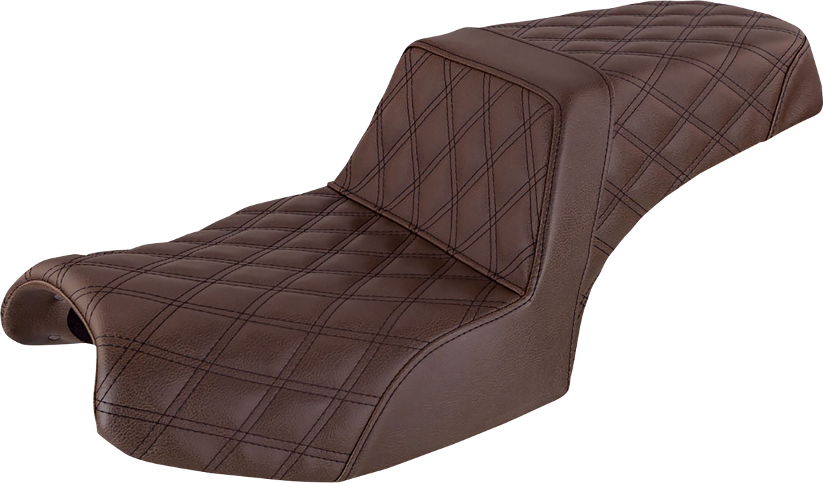Step-Up Seat - Full Lattice Stitch - Brown - Challenger