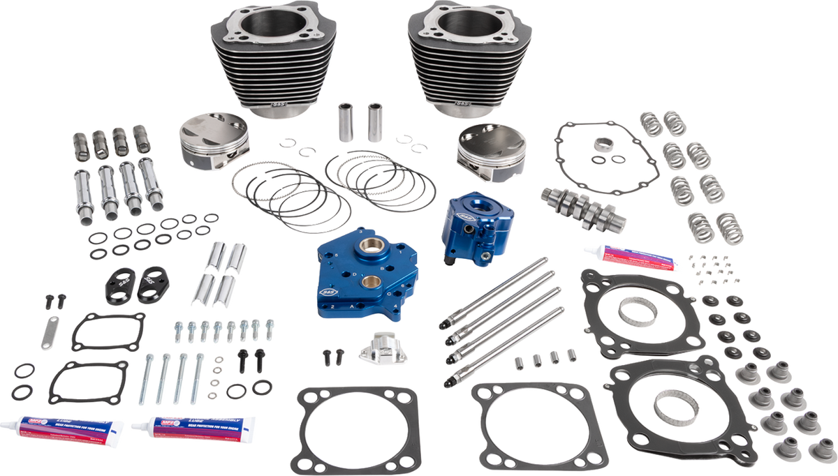 132" Power Package - HPT496 - Chain Drive - Oil Cooled - Black Granite - 114"/117" M8