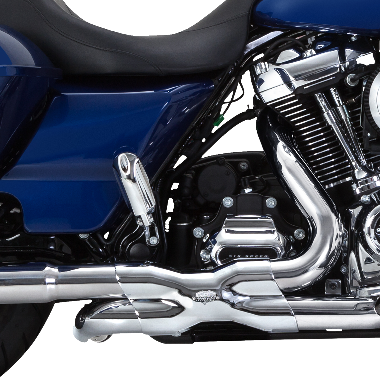 Power Duals Head Pipe - Chrome