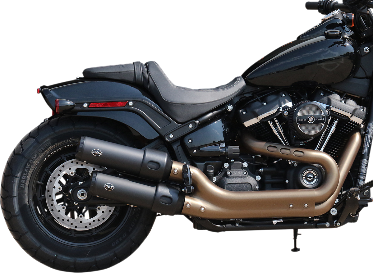 Grand National Slip-On Mufflers - Guardian Black - FXFB