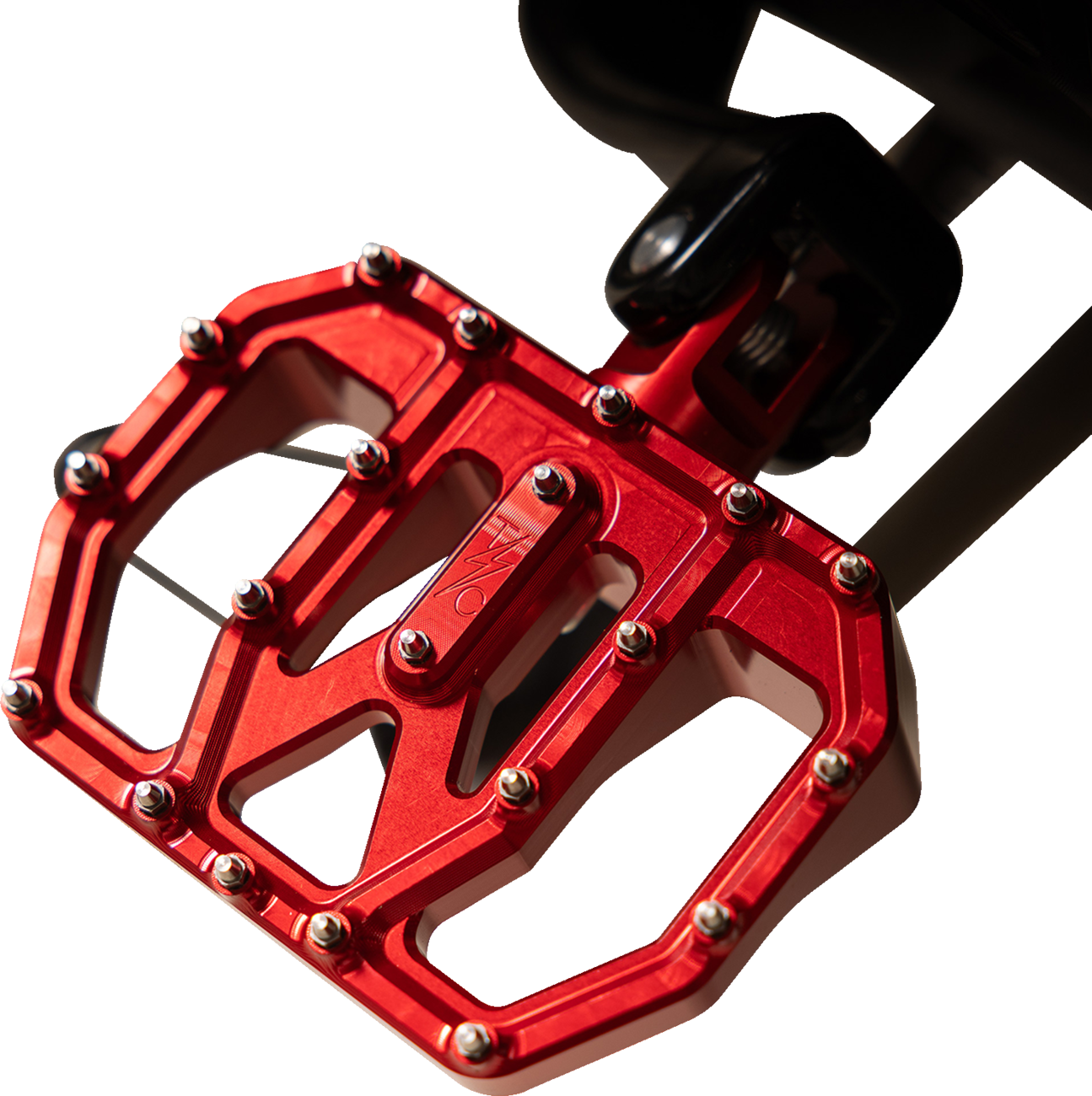 Mini Aggressor Floorboards - Red - Rear