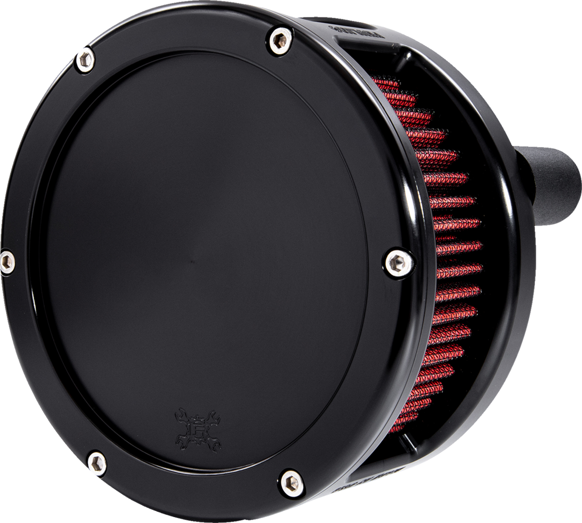 BA Series Air Cleaner Kit - Black Anodized - Red Filter