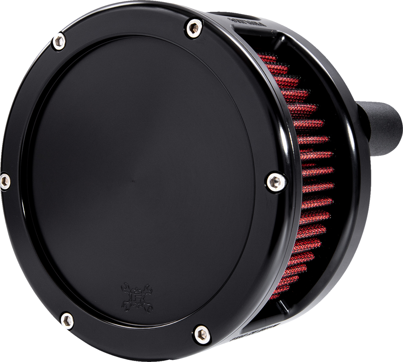 BA Series Air Cleaner Kit - Black Anodized - Red Filter