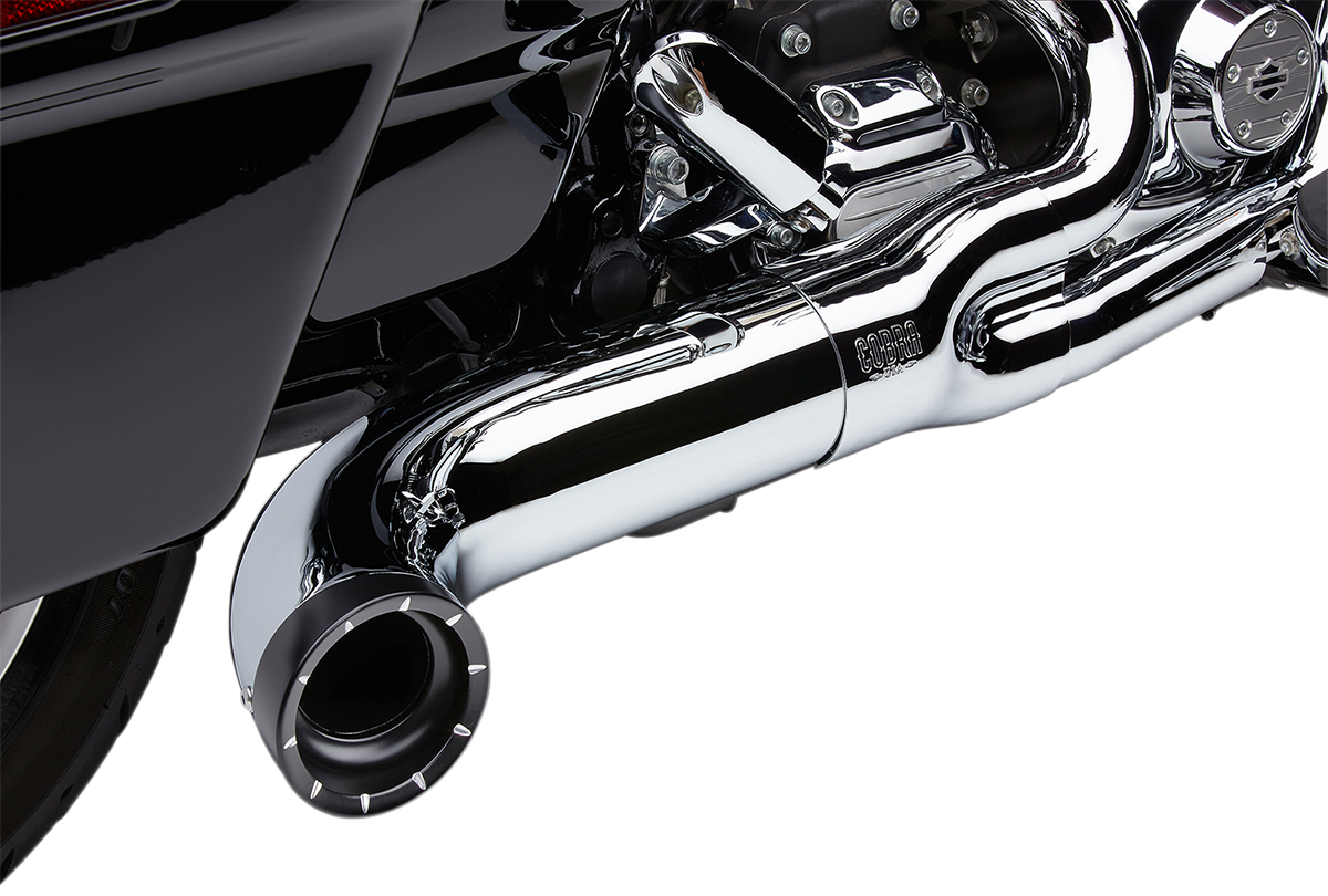 Turn Out 2-Into-1 Exhaust System - Chrome