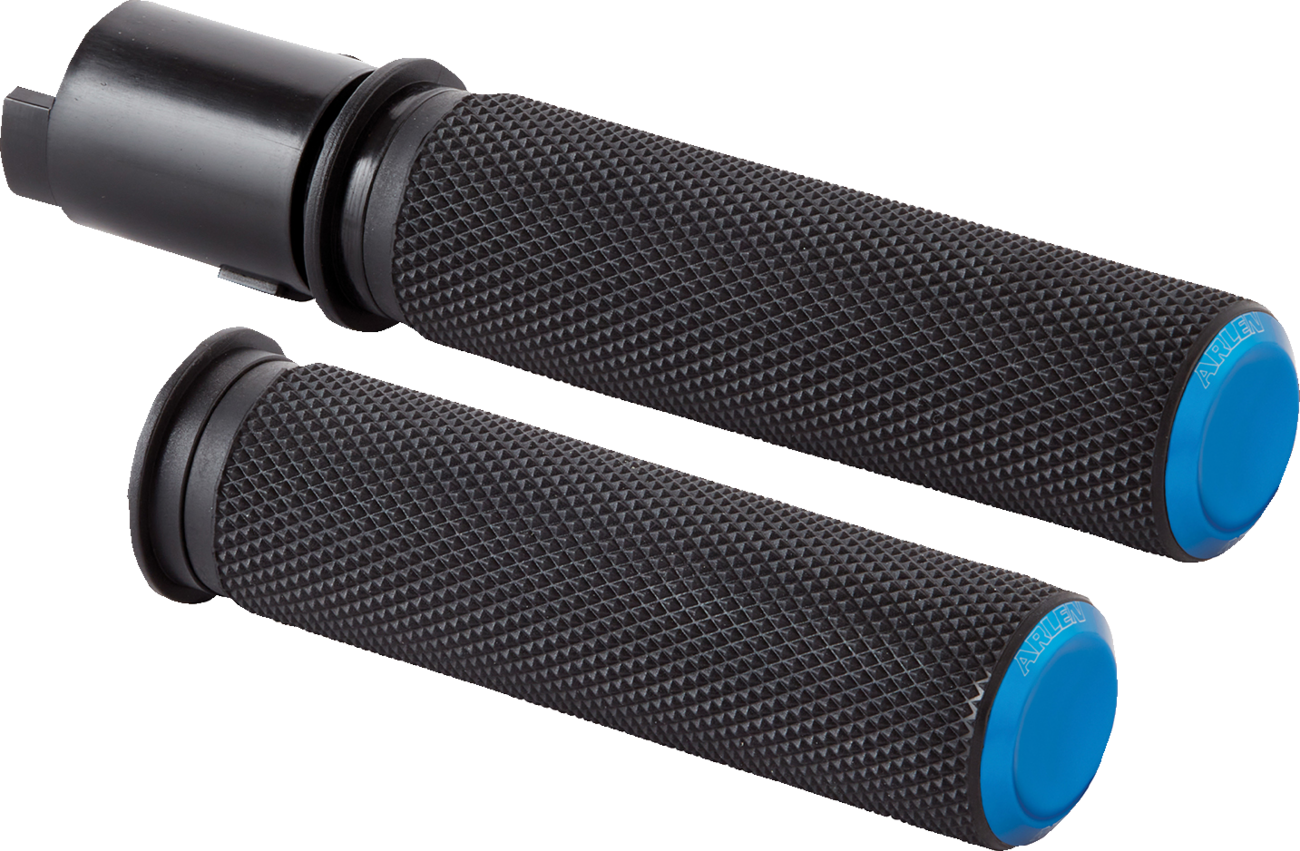 Knurled Grips - TBW - Blue