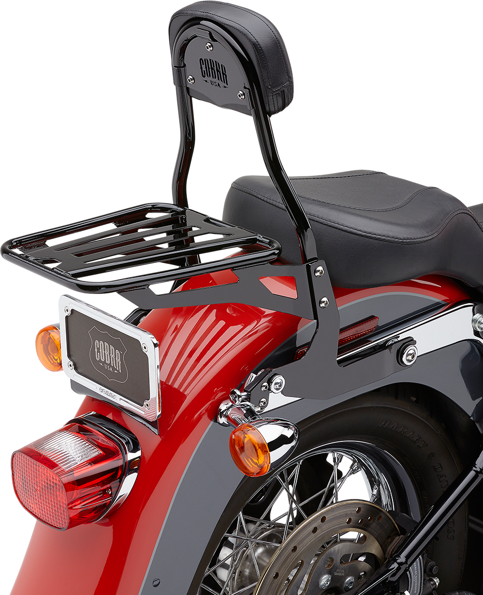 Backrest Kit - 14" - Black - Softail