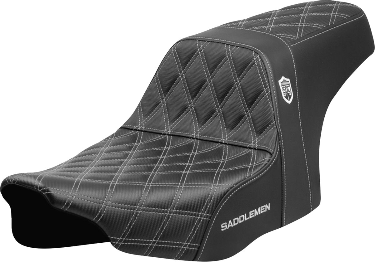 Pro Series SDC Performance Seat - Silver Stitching - W/O Backrest - FLT/FLH '23-'24