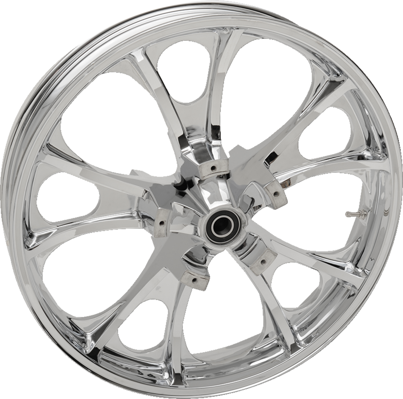Wheel - Largo 3D - Front - Dual Disc/Without ABS - Chrome - 21x3.5 - '08+ FL