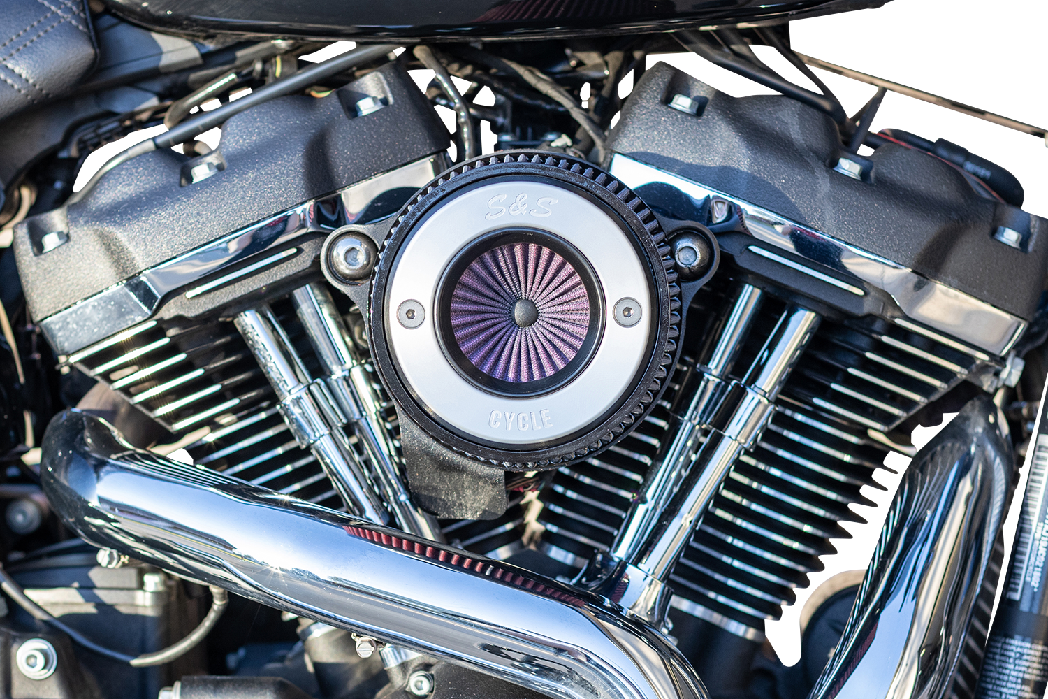 Air Stinger Stealth Air Cleaner Kit - Chrome Ring