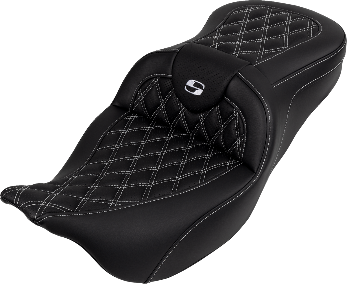 Roadsofa™ Seat - With Backrest - White Stitch - FL '08-'23