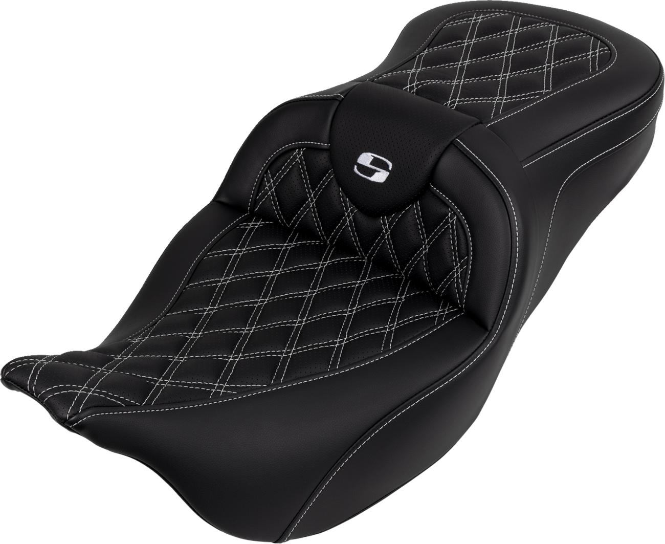 Roadsofa™ Seat - With Backrest - White Stitch - FL '08-'23