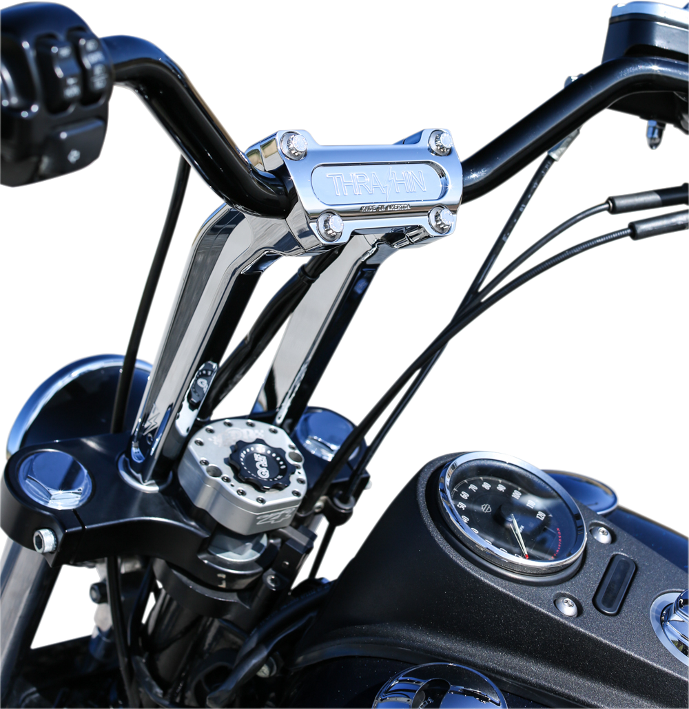 Handlebar Risers - Pull Back - 9-1/2" - Chrome