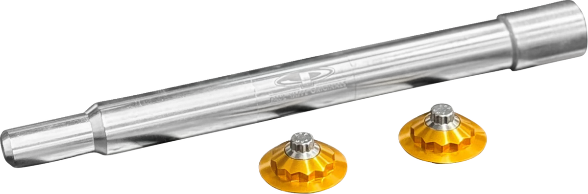 Y-Axle With 12 Point Style Axle Cover Kit - Custom - Front - Gold - 25 MM