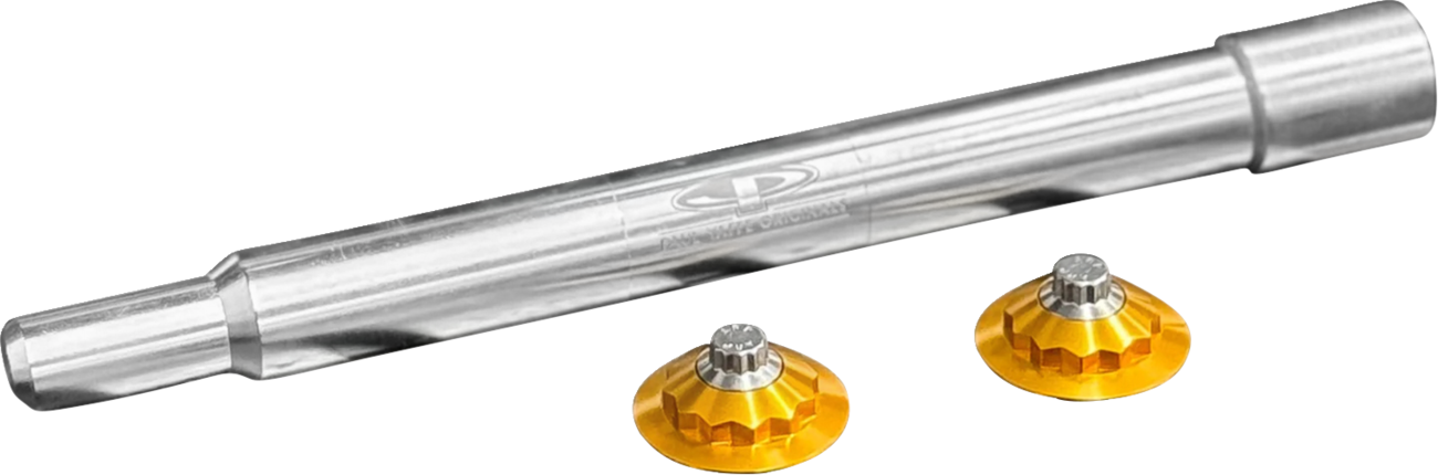 Y-Axle With 12 Point Style Axle Cover Kit - Custom - Front - Gold - 1"