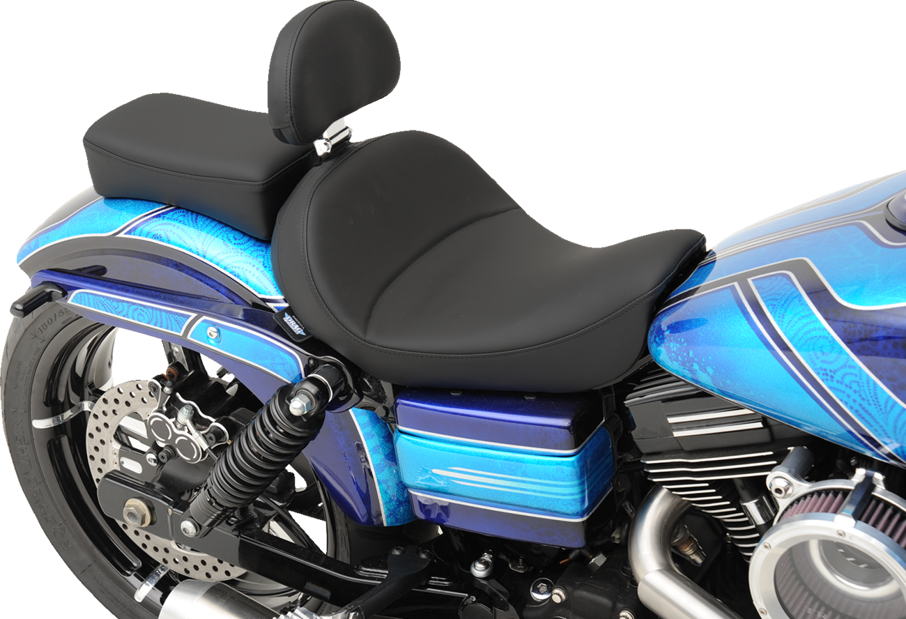 Solo Seat - Mild Stitched - Driver's Backrest - FXD/FLD '06-'17