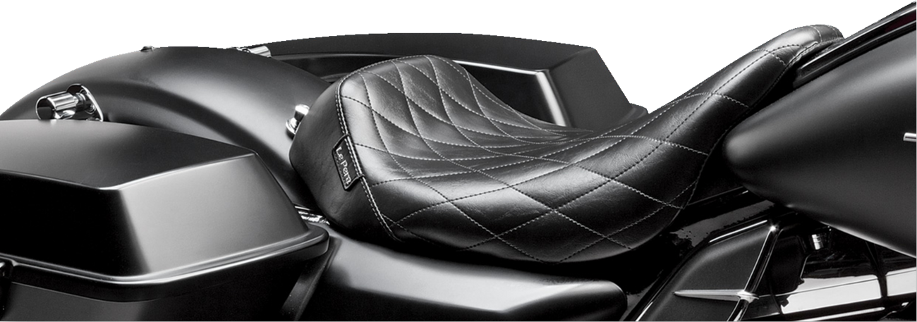 Bare Bones Solo Seat - Diamond Stitch - Black - FL '08-'23