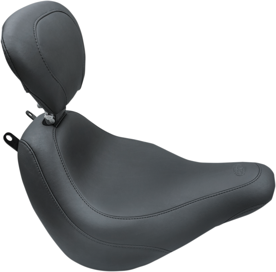Seat - Wide Tripper™ Solo - With Backrest - Smooth - Black
