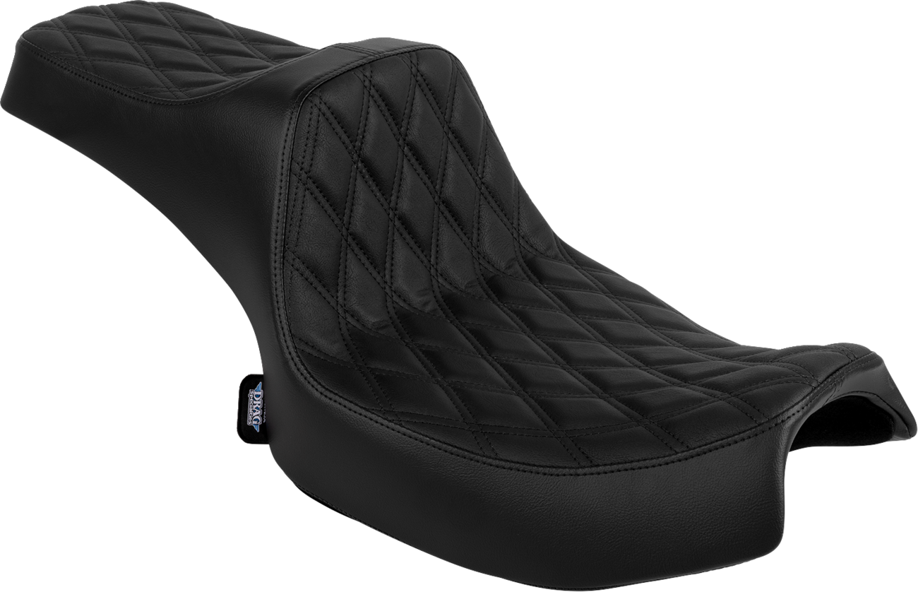 Predator III 2-Up Seat - Vinyl - Double Diamond - Black Stitch - Chieftain '25/Challenger '20-'25