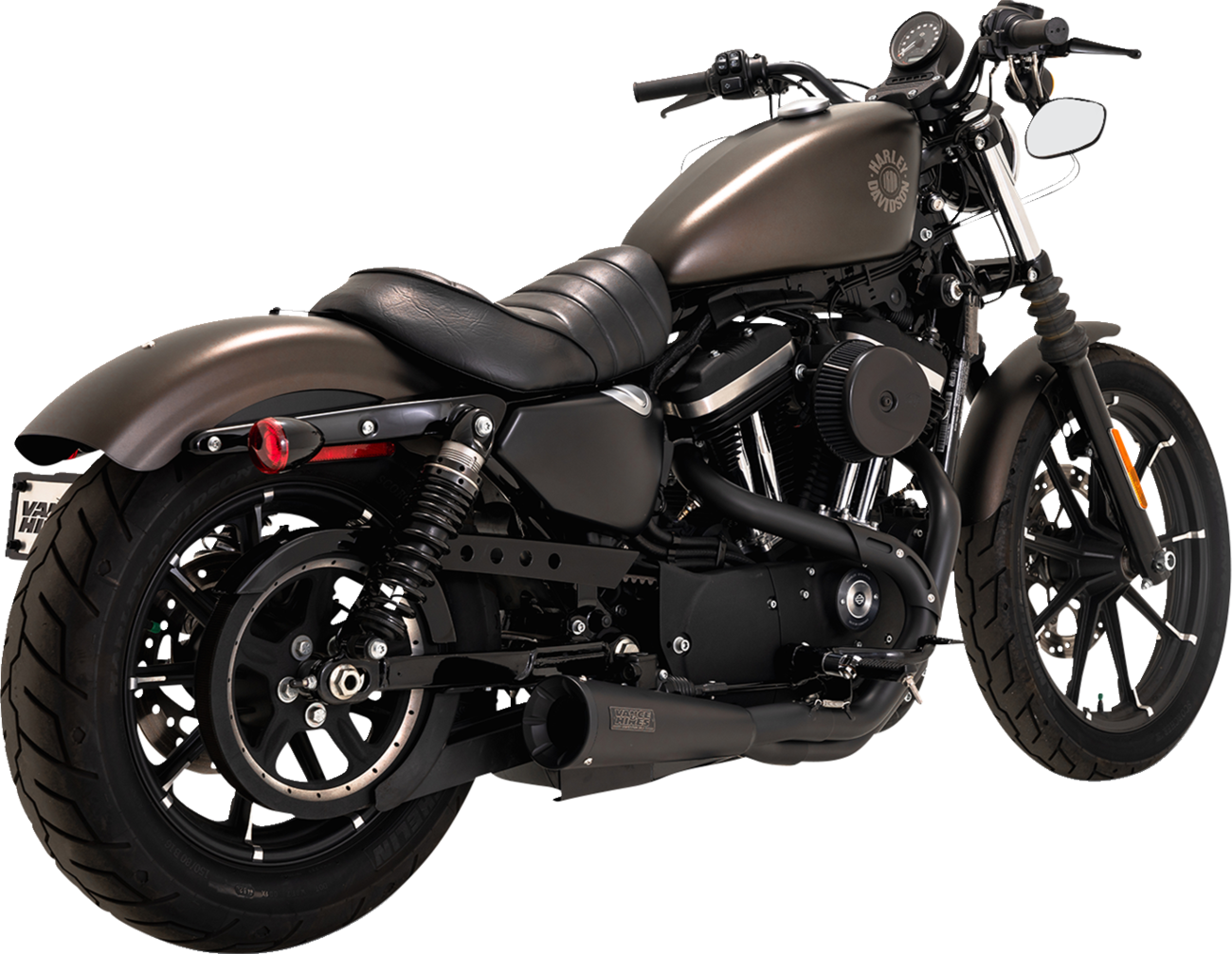 Upsweep 2-Into-1 Exhaust System - Stainless Steel - Black