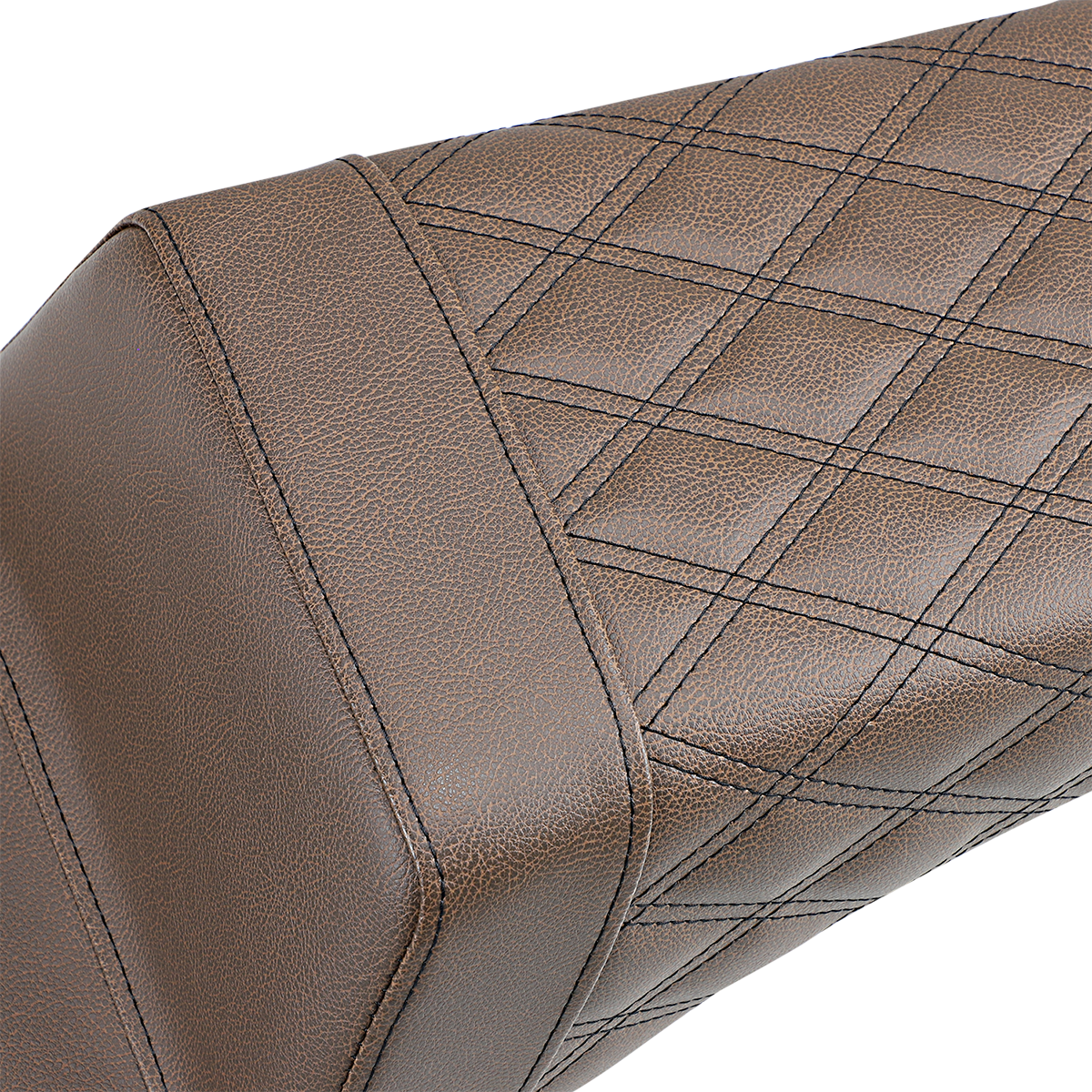 Step-Up Seat - Front Smooth/Rear Lattice Stitch - Brown - Challenger