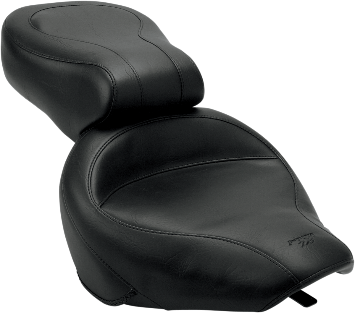 Seat - Vintage - Wide - Touring - Without Driver Backrest - One-Piece - Smooth - Black - VN800