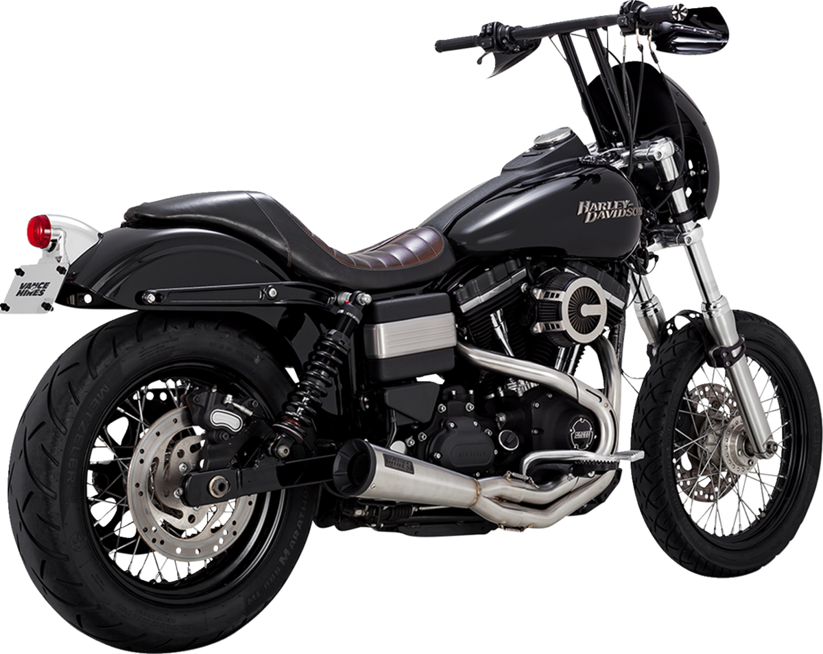 2-Into-1 Upsweep Exhaust System - Brushed - Stainless Steel