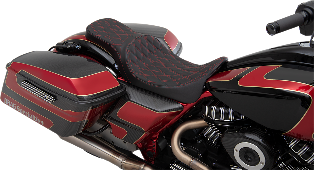Predator 2-Up Seat - Double Diamond - Red Stitching - FL '08-'23