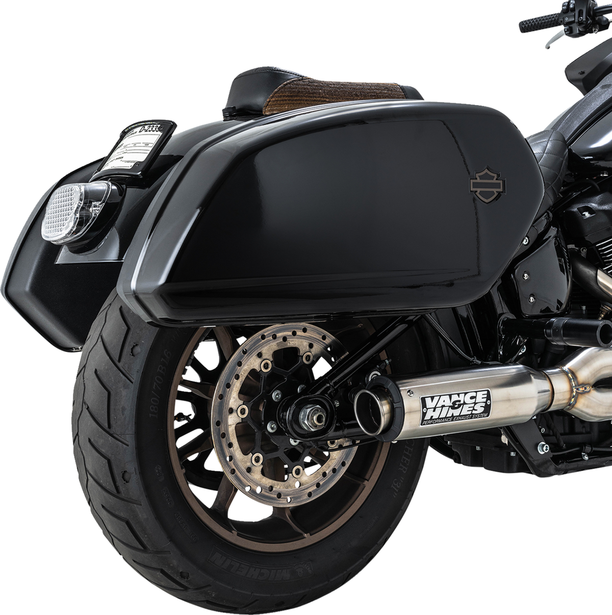 2-Into-1 Supersport Exhaust System - Brushed - Softail