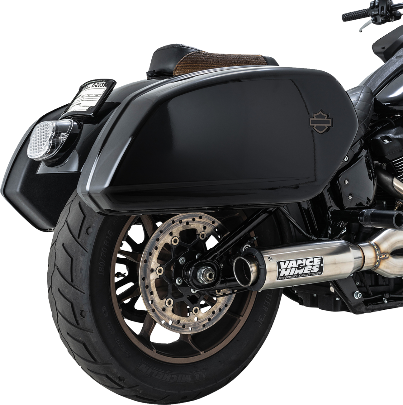 2-Into-1 Supersport Exhaust System - Brushed - Softail