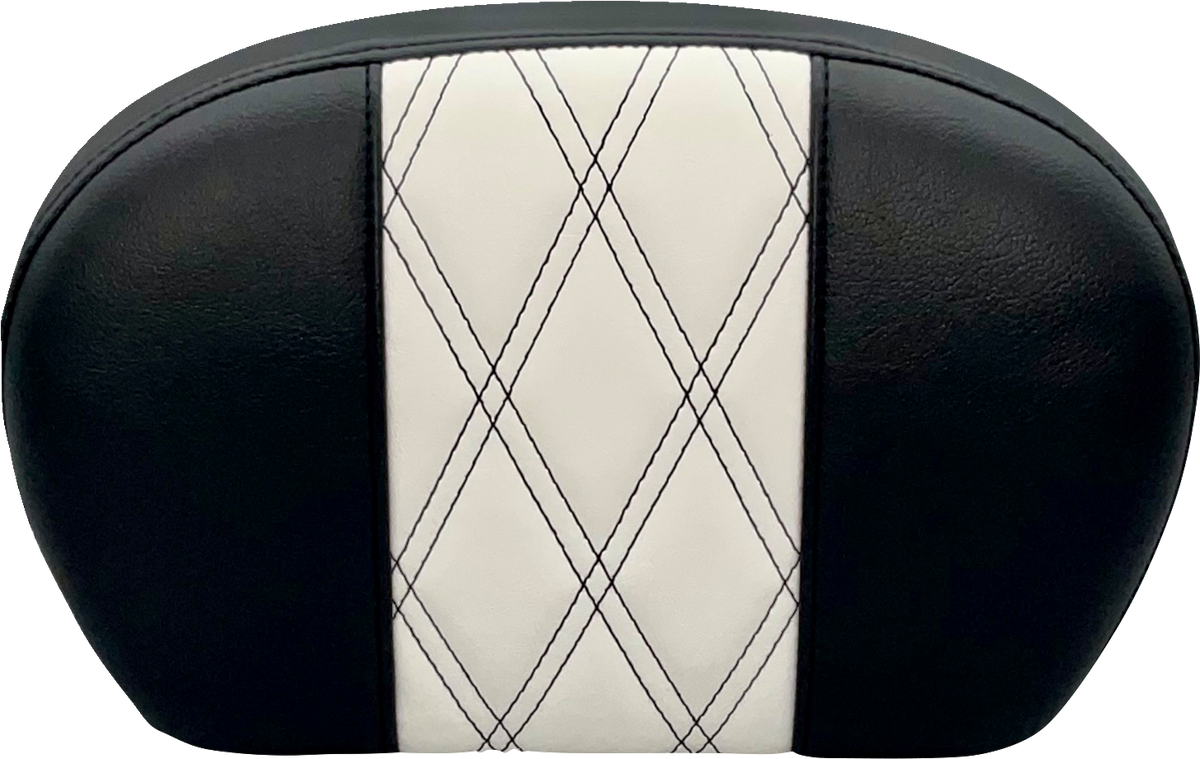 Sissy Bar Pad - Large - GT 1/Hr 1 Inlay - Dull Black
