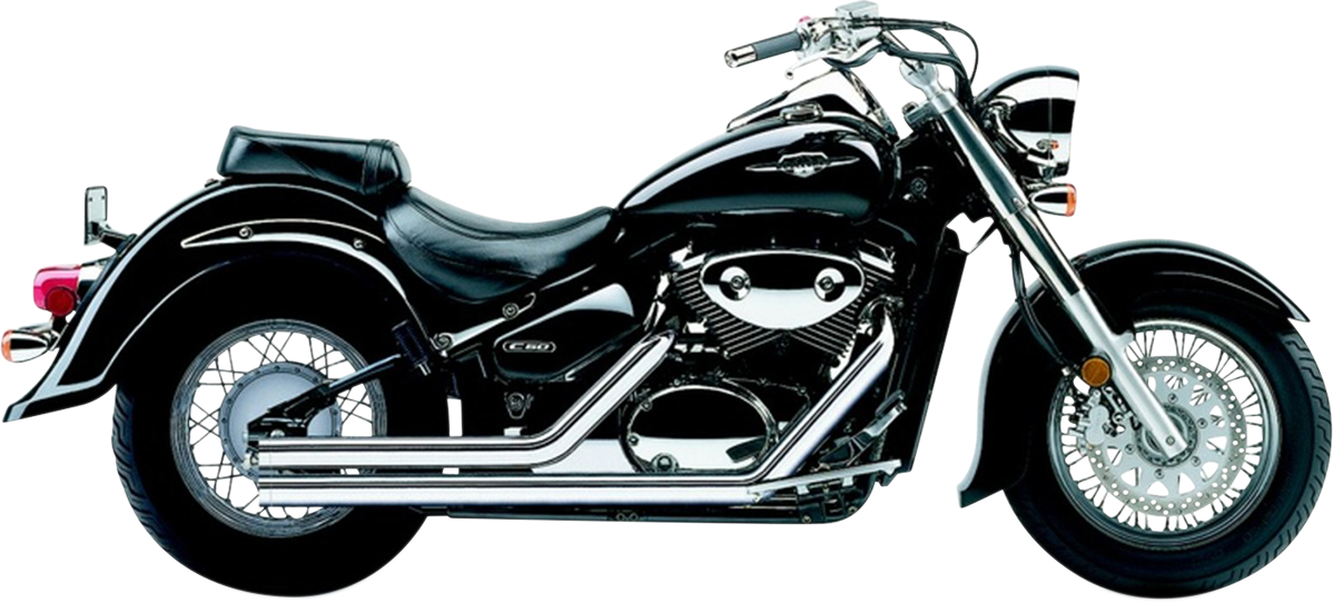 Streetrod Straight Cut Exhaust System - Chrome