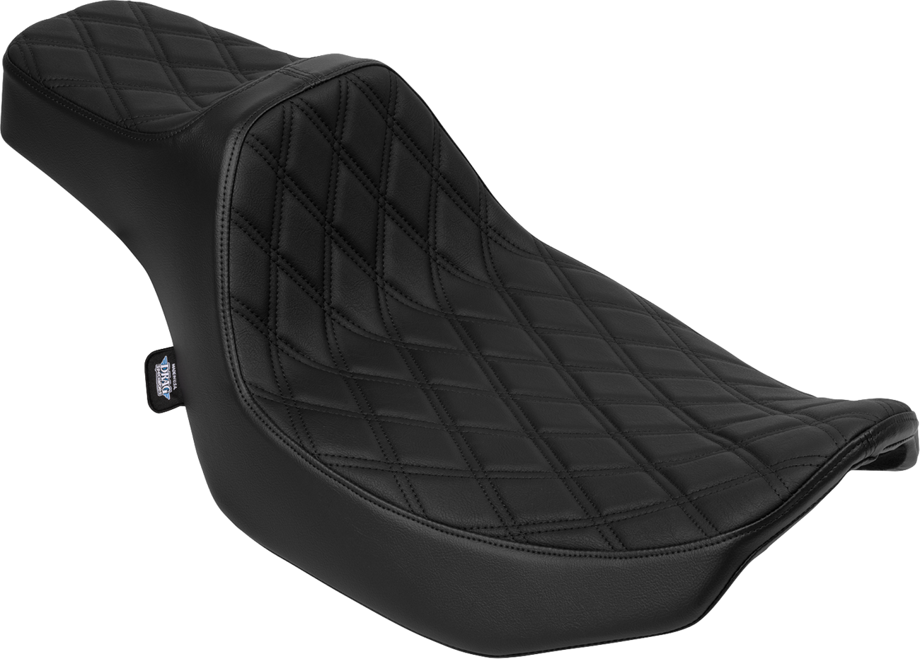 Extended Reach Predator III Seat - Vinyl - Black Double Diamond Stitch - FLH/FLT '23-'25