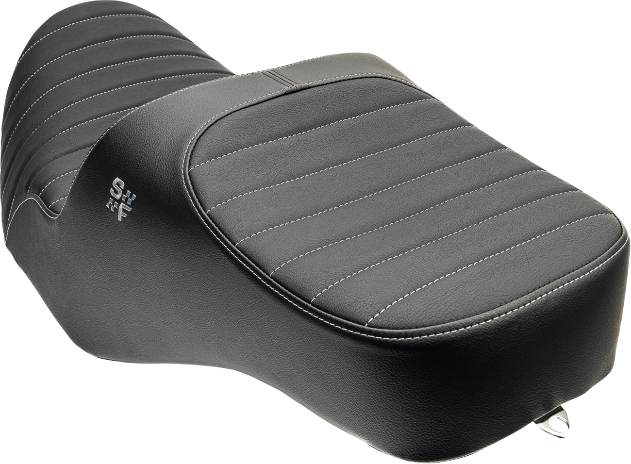 Chariot Seat - Silver Classic Stitch - Silver Logo - FLH/FLT '23.5-'26